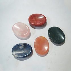 Crystal Clear Semi Precious Thumb Worry Stone