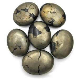 Pyrite Oval Shaped Loose Palm Stones