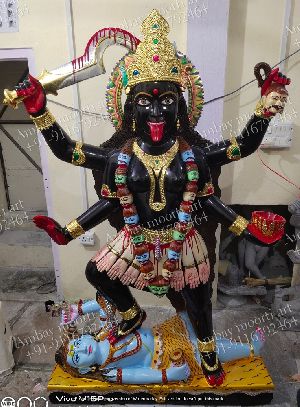 Black Marble Mahakali Statue