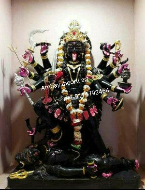 Black Marble Mahakali Statue