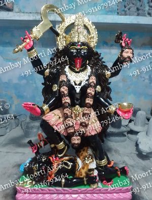 Black Marble Mahakali Statue