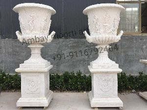 Marble Flower Pot