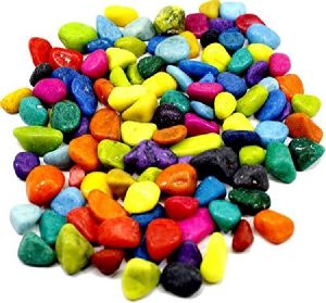 colored pebbles