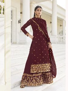 georgette partywear palazzo suit
