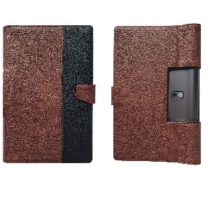 Yoga TPU Vintage Flip Cover with Magnetic Lock