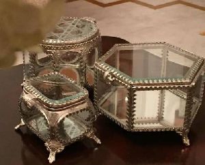 Beveled Glass Jewelry Box