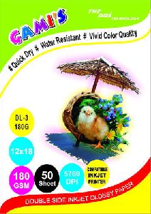 180GSM GAMIS Inkjet Glossy Paper