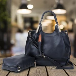 Metal Handle Handbag