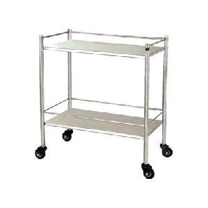 s s 2 shelves 27 x 18 x 35 instrument trolley