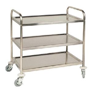 Instrument Trolley S.S 3 Shelves