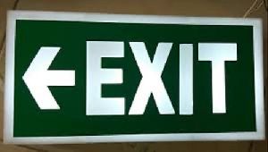 exit sign board