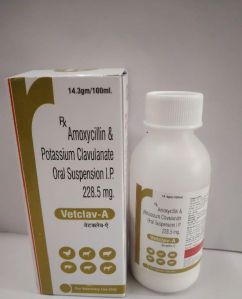 AMOXYCILLIN & POTASSIUM CLAVULANATE ORAL SUSPENSION 228.5MG (100ML)