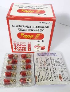 Carbonyl Iron, Folic Acid, Vitamin B12 and Zinc Haematinic Capsules
