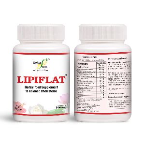 LIPIFLAT 400 mg Herbal Food Supplement to Balance Cholesterol