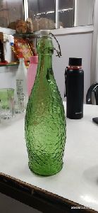 Crackle Glass Bottle