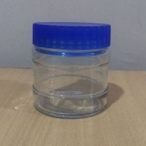 cream glass jar