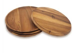 Brown Wooden Serving Plate