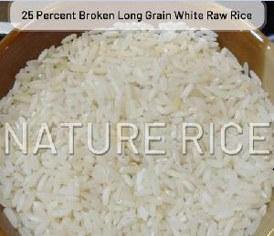 25 Percent Broken Long Grain White Raw Rice