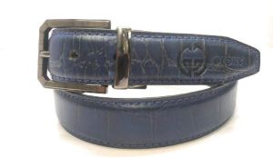 Blue Leather Belt