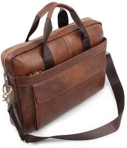 Brown Leather Laptop Bag