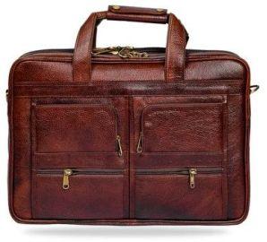 Genuine leather laptop bag