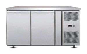 Two Door Stainless Steel Undercounter Refrigerator