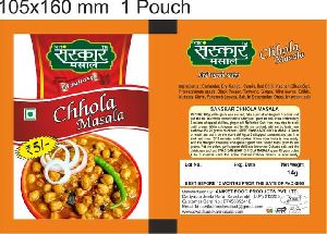 Chole Masala Printed Laminated Pouch