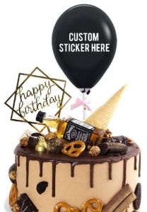 HIPPITY HOP CONFETTI BALLOON CAKE TOPPER (5 INCH)