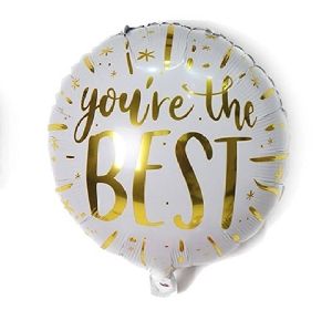happy birthday you are the best printed foil balloon