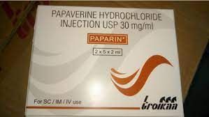 Papaverine HCl injection 30mg