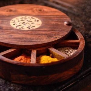 Wooden Spice Box