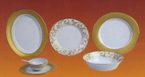 Gold Mix Porcelain Dinner Set