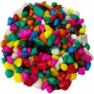 colored pebbles