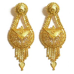 ladies gold earrings