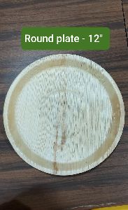 12 inch round areca leaf plate