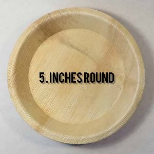 5 Inch Round Areca Leaf Plate