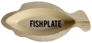 Areca Leaf Fish Shaped Plate