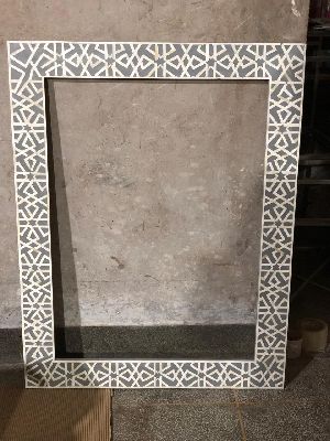 Bone Inlay Mirror Frame