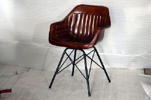 Iron Leather Chair
