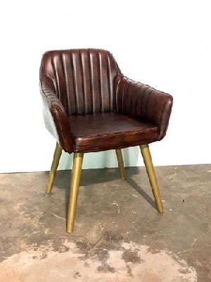 Iron Leather Chair