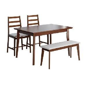 Four Seater Wooden Dining Table Set