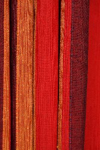 Red Striped Curtain