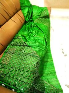 Cut Work Silk Saree