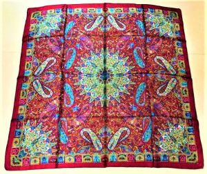 Jaipuri Print Silk Scarf