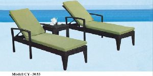 Wooden Patio Lounger