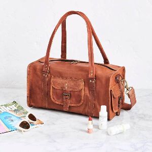 4 Edges Handcrafted 26 Duffle Leather Bag