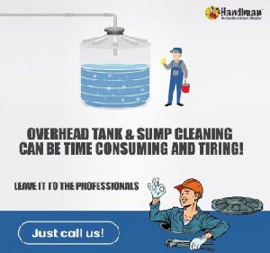 Overhead tank and sump cleaning