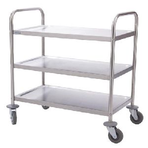 stainless steel kitchen trolley