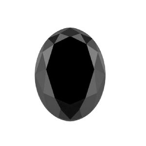 10 X 8 MM Oval Shape Natural Loose Black Diamond