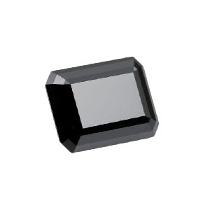 Natural 2 Ct. Emerald Cut Black Diamond